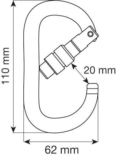 Карабин OVAL XL LOCK | CAMP