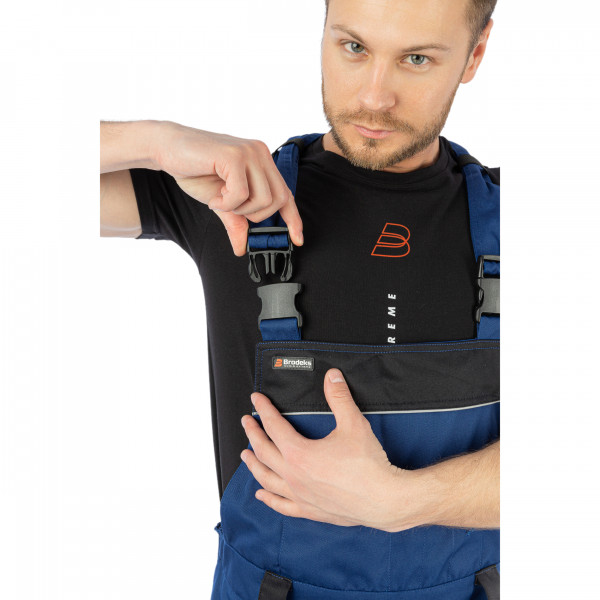 Полукомбинезон мужской летний KS 402, синий/черный | Brodeks от Arbostuff.ru