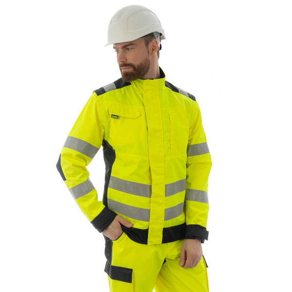 Сигнальная куртка Brodeks KS 225, желтый/черный | Brodeks от Arbostuff.ru